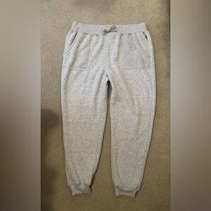 AVALANCHE Men's Heather Grey Thick Fleece Lined Drawstring Jogger Pants